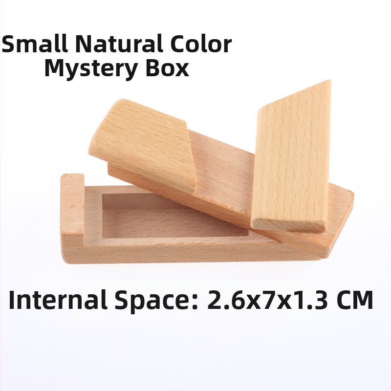 Drevená Kongming/Luban zámková krabička – puzzle na otvorenie, DIY, pre 7–14 rokov