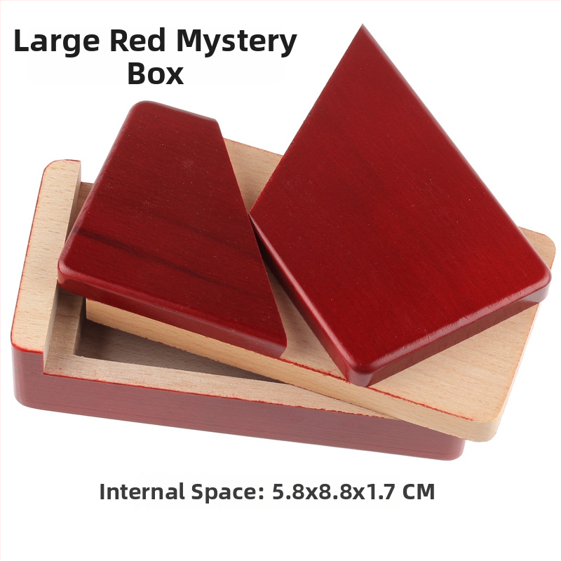 Drevená Kongming/Luban zámková krabička – puzzle na otvorenie, DIY, pre 7–14 rokov