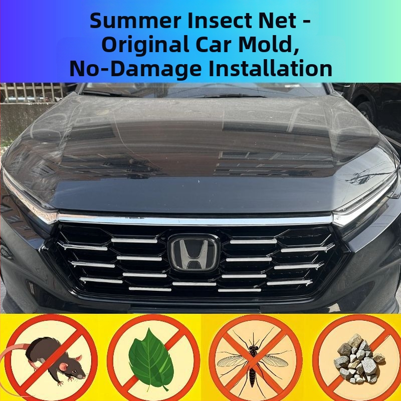 CR-V 23-24 Мрежа против насекоми за радиаторна решетка, монтаж със щипки, защита на водния резервоар, аксесоар за външен вид