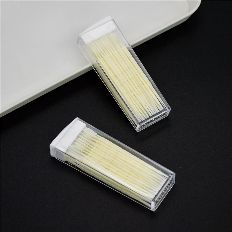 Διαδοντική οδοντόβουρτσα, διπλής κεφαλής με λεπτές τρίχες, 110 τεμάχια σε κουτί, για ενήλικες, ορθοδοντική φροντίδα