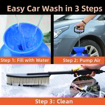 Mașină de spălat auto manuală — spumă cu presiune înaltă, portabil (manual, presiune înaltă, spumă, portabil, pistol de apă)