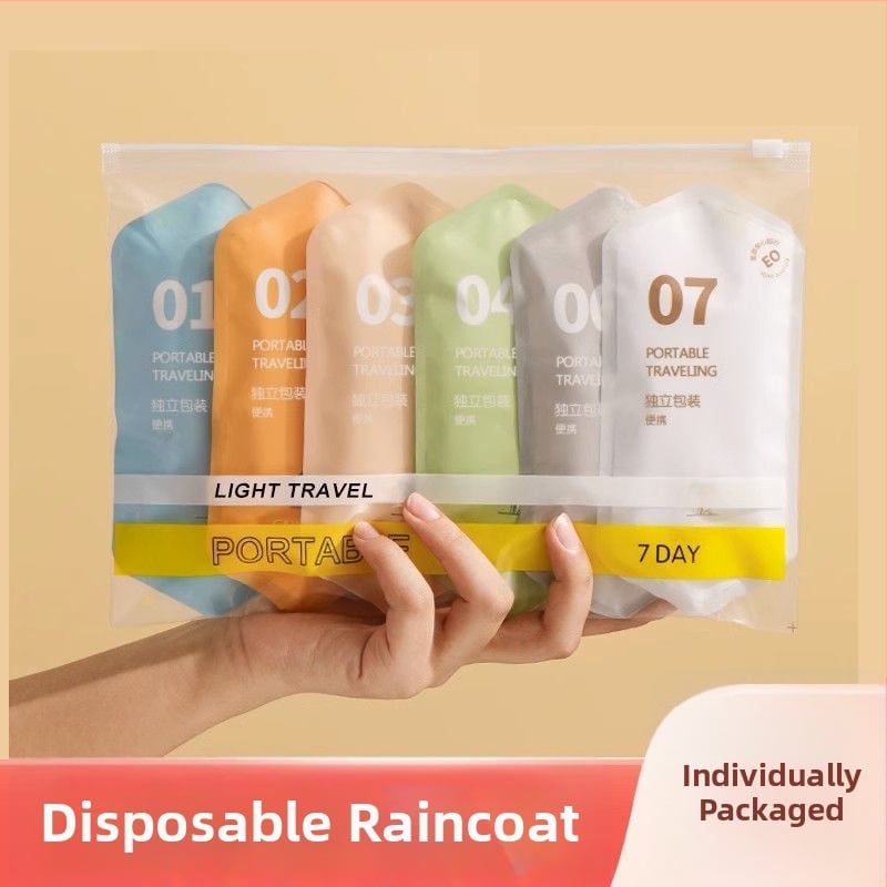 Pelerină de ploaie de unică folosință pentru copii, stil desen animat, ambalare în tub, 1-Y