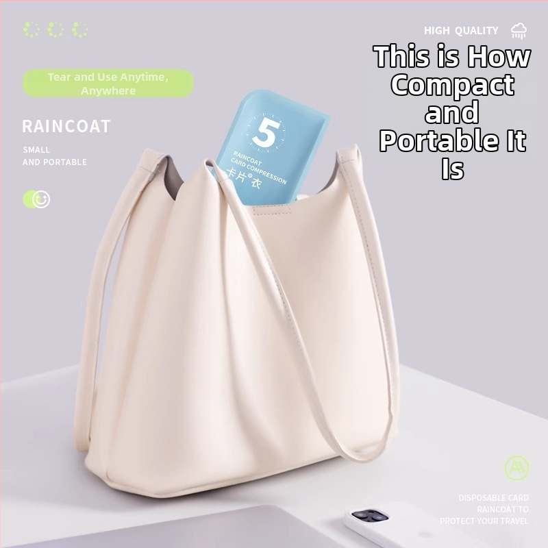 Pelerină de ploaie de unică folosință pentru copii, stil desen animat, ambalare în tub, 1-Y