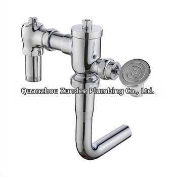 Horizontálny meďný splachovací ventil, model ZD-872, tlak vody 0,2–0,8 MPa, čas splachovania 4–8 s, výstupný priemer 1