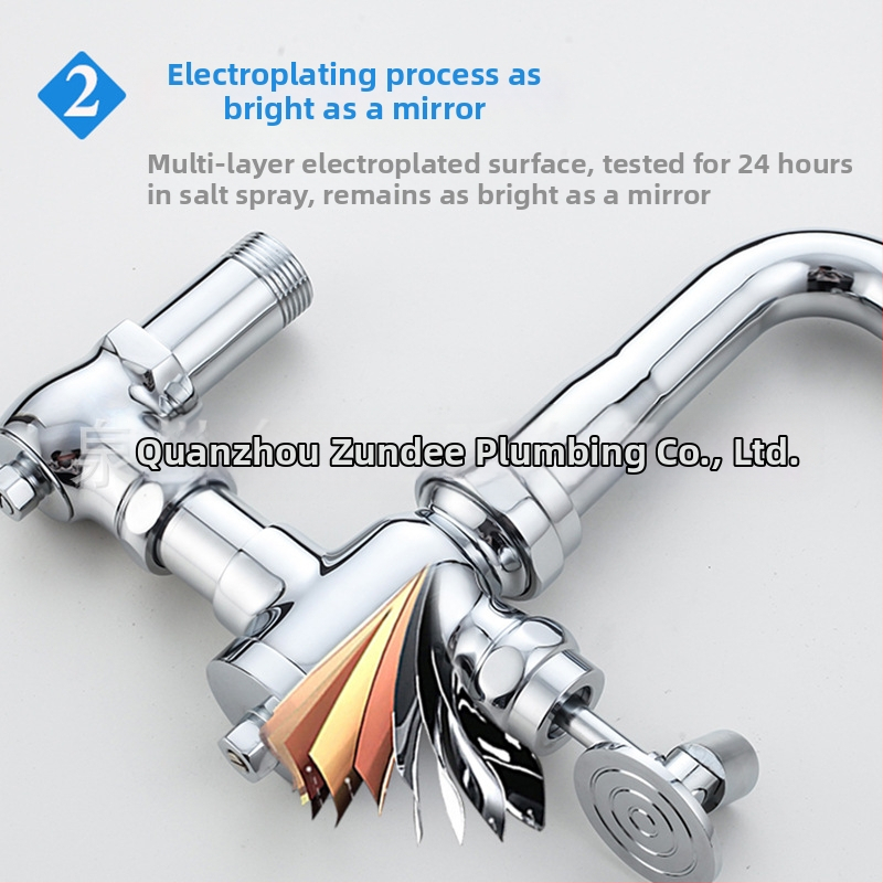 Horizontálny meďný splachovací ventil, model ZD-872, tlak vody 0,2–0,8 MPa, čas splachovania 4–8 s, výstupný priemer 1