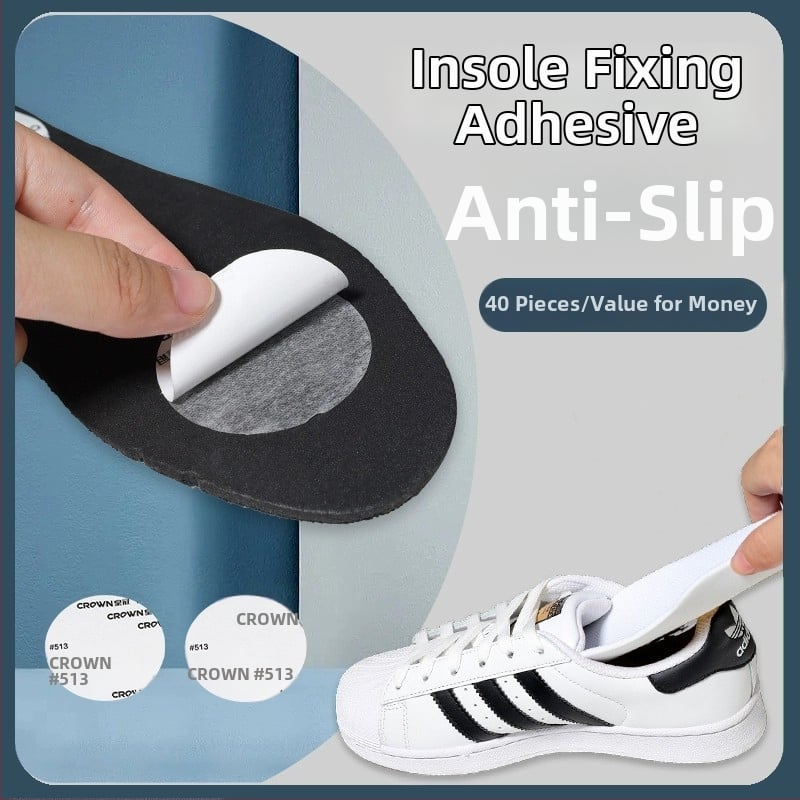 Uložak za cipele s protuskliznim fiksiranjem, samoljepljiva dvostrana podloga, univerzalno za muškarce, žene i djecu, sve sezone, Materijal: pamuk-papir ulje ljepilo