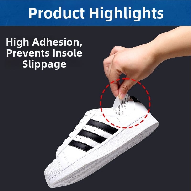 Uložak za cipele s protuskliznim fiksiranjem, samoljepljiva dvostrana podloga, univerzalno za muškarce, žene i djecu, sve sezone, Materijal: pamuk-papir ulje ljepilo