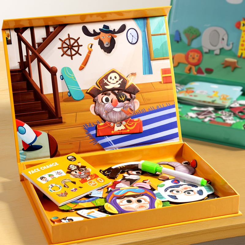 Drveni ravni puzzle — edukativna igračka za djecu 4–6 godina, Wooden Toy Tycoon
