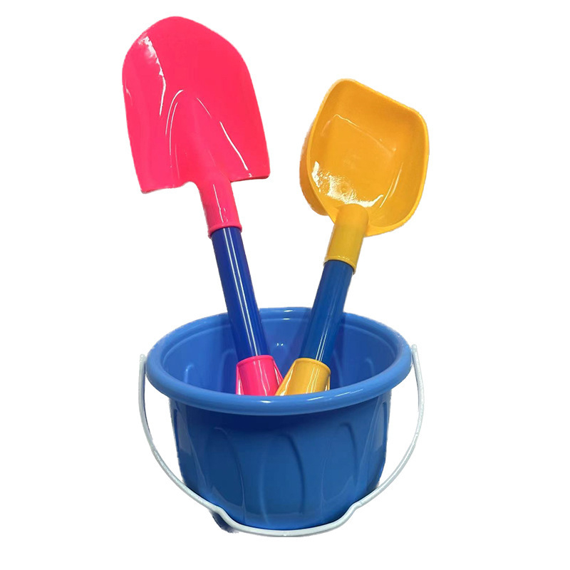 Set igračaka za plažu za djecu: ATV, kanta, pješčani sat, lopatica i alati za pijesak (Materijal: plastika; Pakiranje: mrežasta vrećica; Doba starosti: 15–35 godina; Kategorija: plažne igračake)