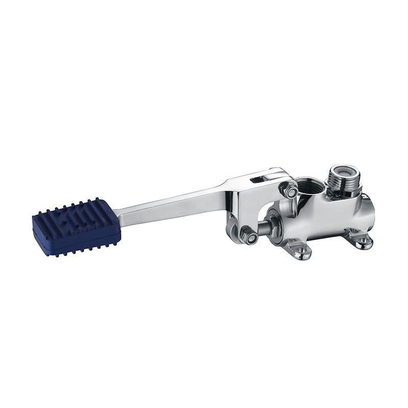 Pedálový meďný kohútik pre horúcu a studenú vodu, model 6004, 4 výstupy, CE certifikát