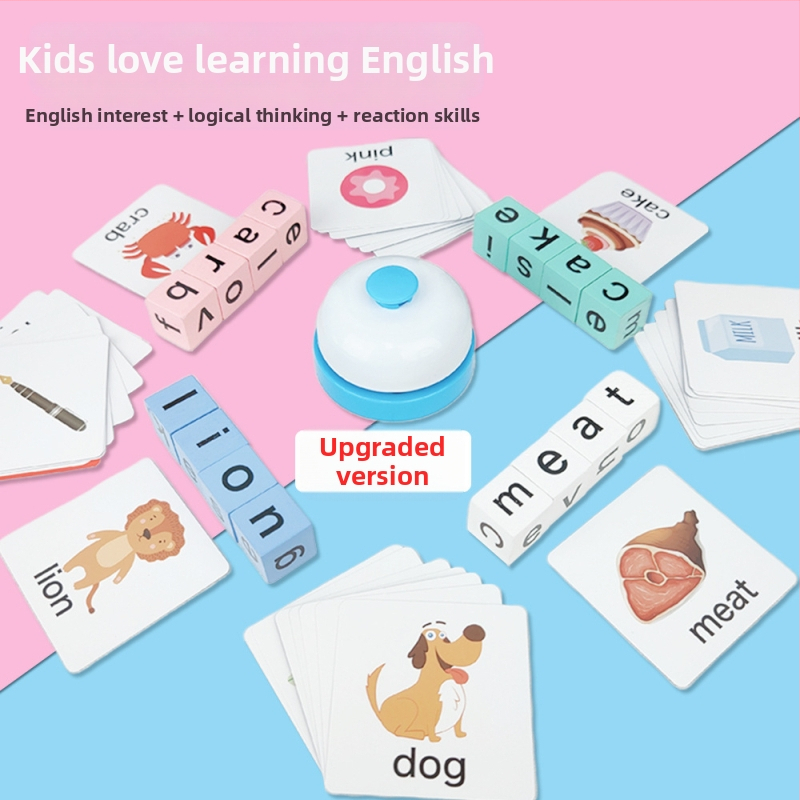 Fából készült 3D betűs puzzle angol betűkhöz – Babe Rock, 4–6 éveseknek, DIY-barát, színes dobozos csomagolás.