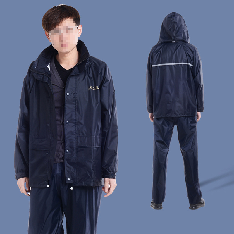 Paradise αδιάβροχο μοτοσικλέτας N211-2A, διπλού στρώματος διαχωριζόμενο σετ με εκτύπωση λογότυπου