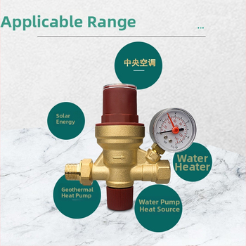 Automatický doplňovací ventil s vizuálnym nastavením pre centrálne klimatizácie a podlahové kúrenie, telo z medi / zliatiny medi, DN15, závit vonkajší/vnútorný, hydraulické ovládanie, jednostranný prietok