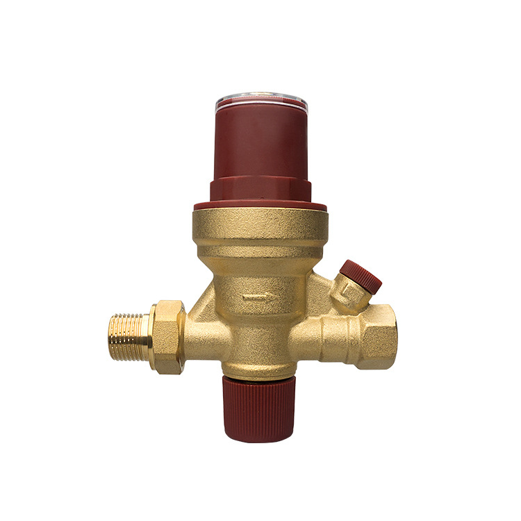 Automatický doplňovací ventil s vizuálnym nastavením pre centrálne klimatizácie a podlahové kúrenie, telo z medi / zliatiny medi, DN15, závit vonkajší/vnútorný, hydraulické ovládanie, jednostranný prietok