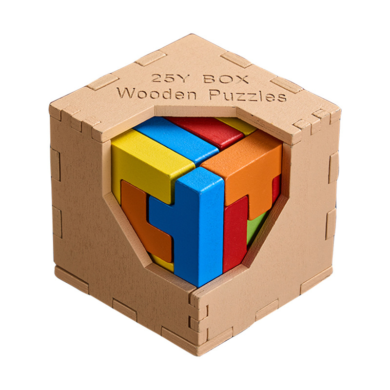 Drveni Kong Ming Lock puzzle – Mi xiaolai, za uzrast 7–14 godina