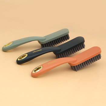 Четка за обувки с дълга дръжка, удебелена глава, пластмасова конструкция за домакинско почистване