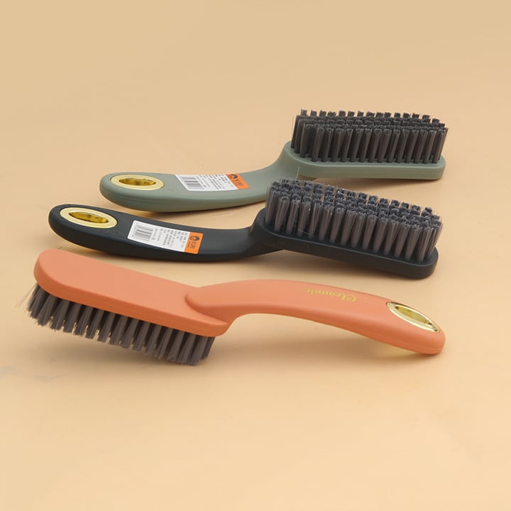 Четка за обувки с дълга дръжка, удебелена глава, пластмасова конструкция за домакинско почистване