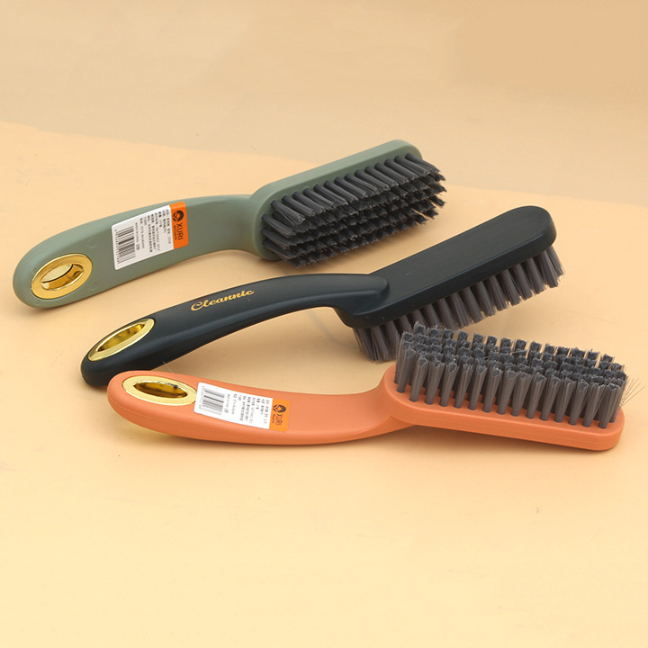 Четка за обувки с дълга дръжка, удебелена глава, пластмасова конструкция за домакинско почистване