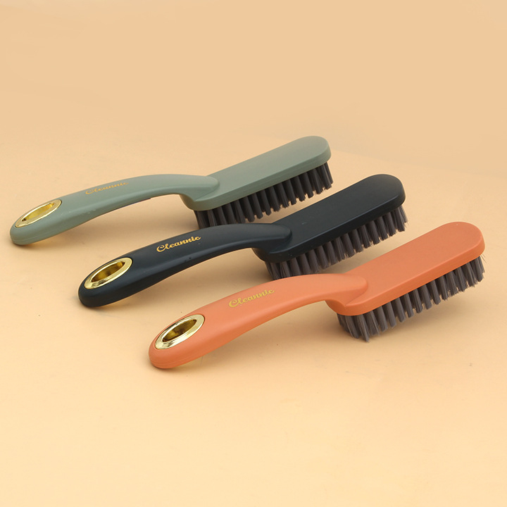 Четка за обувки с дълга дръжка, удебелена глава, пластмасова конструкция за домакинско почистване