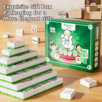 Pinyin Alphabet Mahjong – Εκπαιδευτικό επιτραπέζιο παιχνίδι καρτών με αλφάβητο Pinyin, πλαστικό, για παιδιά 4–14 ετών, προάγει τη μάθηση και τη διαδραστικότητα