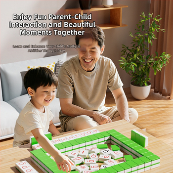 Pinyin Alphabet Mahjong – Εκπαιδευτικό επιτραπέζιο παιχνίδι καρτών με αλφάβητο Pinyin, πλαστικό, για παιδιά 4–14 ετών, προάγει τη μάθηση και τη διαδραστικότητα