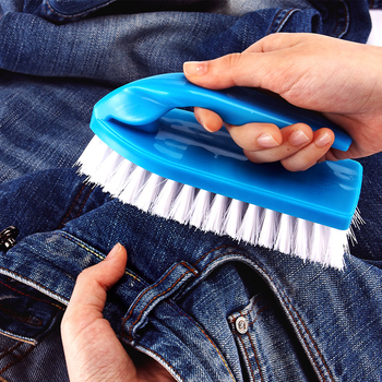Пластмасова многофункционална четка за пране — комплект от 2 бр., включва четки за обувки, чаши и цепки