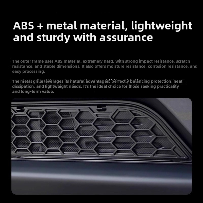 Tesla Model Y Нова версия Инсектираща мрежа за капак и защита на входа на системата за климатизация (ABS)