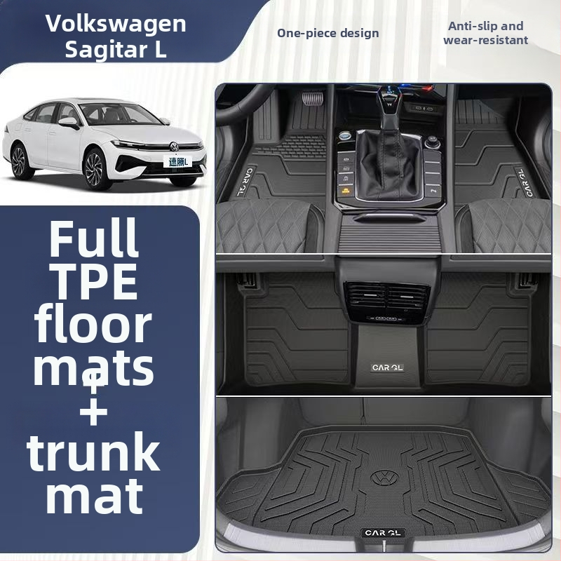TPE kompletno pokrivene automobilske prostirke za VW Sagitar L, modeli 2012–2026