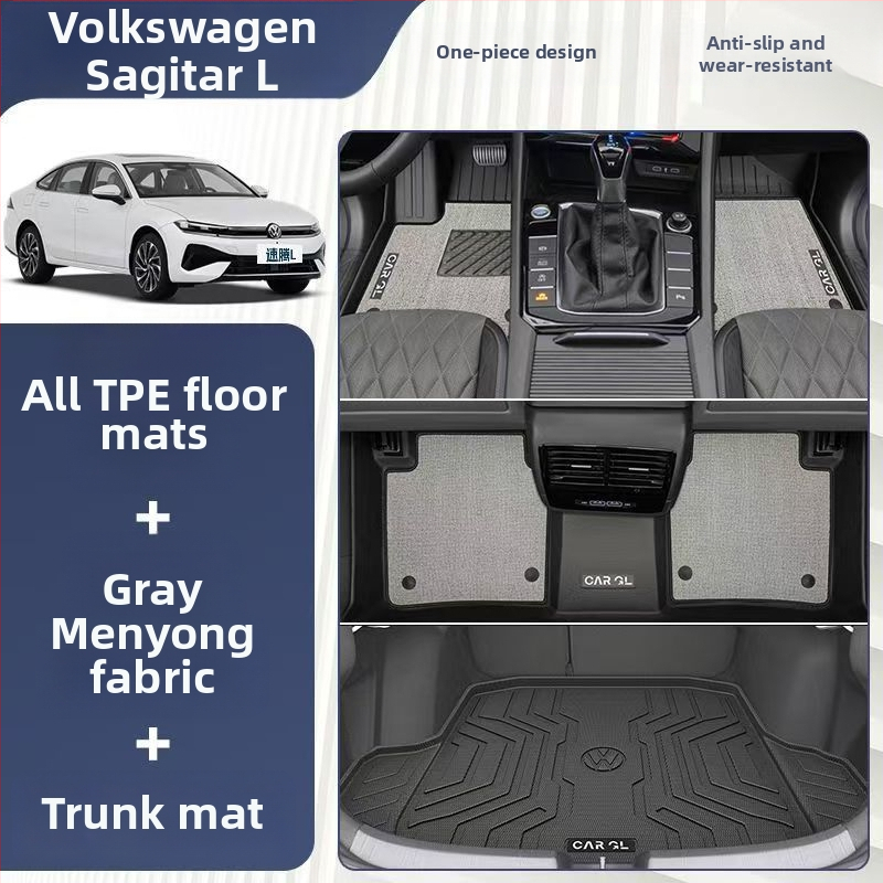 TPE kompletno pokrivene automobilske prostirke za VW Sagitar L, modeli 2012–2026
