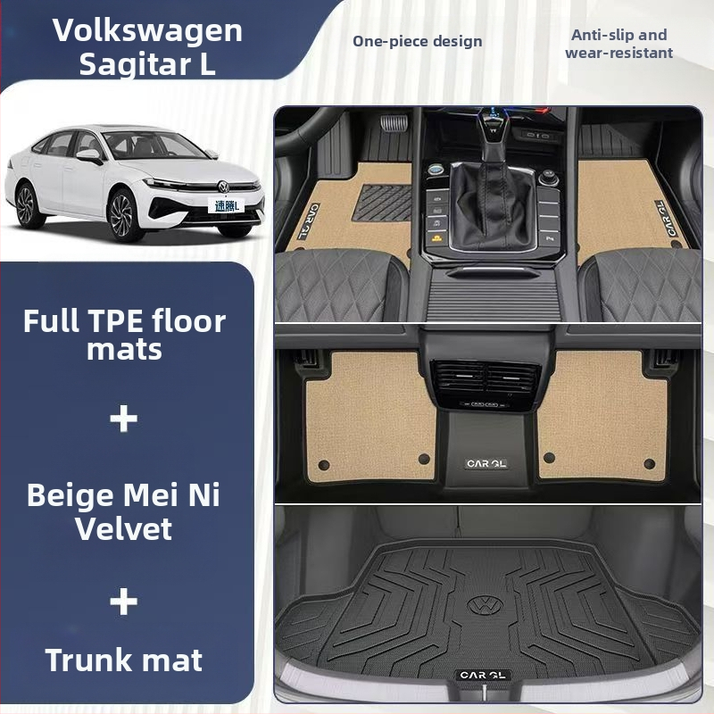 TPE kompletno pokrivene automobilske prostirke za VW Sagitar L, modeli 2012–2026