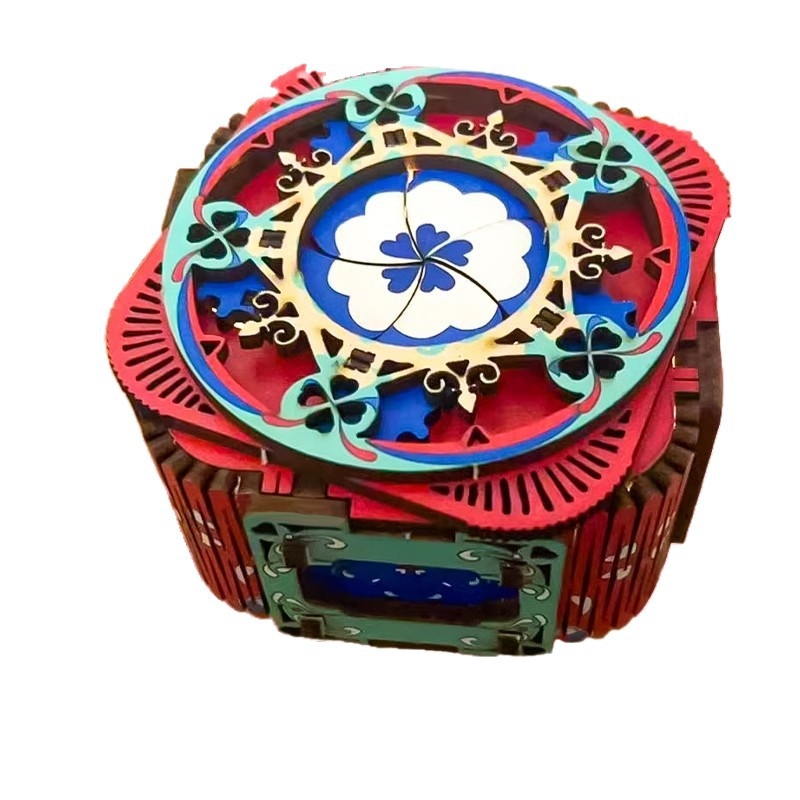 Drvena DIY glazbena kutija, 3D model, graviranje i UV ispis