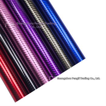 Film pre vnútorné spätné zrkadlo, PET materiál, 6D vzhľad karbónových vlákien, elektroplatinovaný kovový povrch