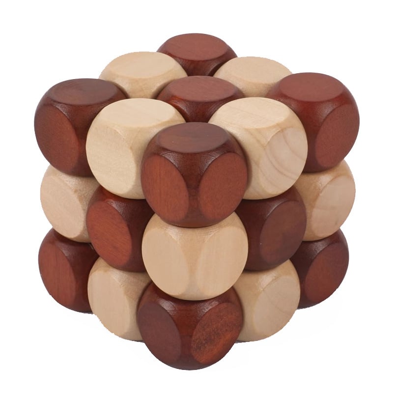Drveni puzzle Kongming Lock / Luban Lock — DAOTOYS, model Zc–dwsl, za uzrast 7–14 godina