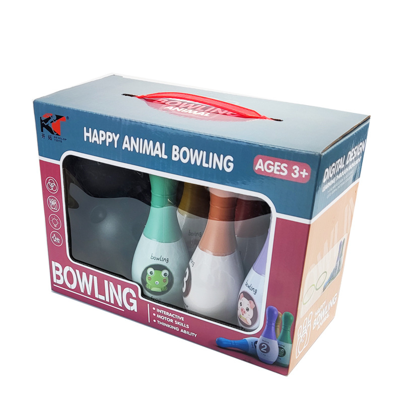 Set za bowling za djecu — plastični materijal, stolna igra, za uzrast 0–3 i 4–6 godina