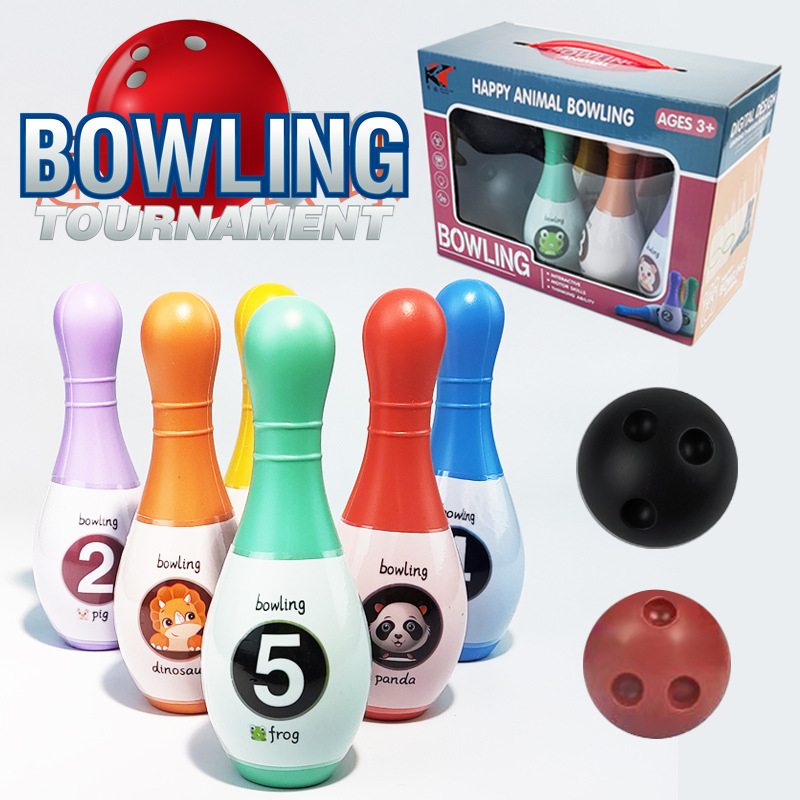 Set za bowling za djecu — plastični materijal, stolna igra, za uzrast 0–3 i 4–6 godina