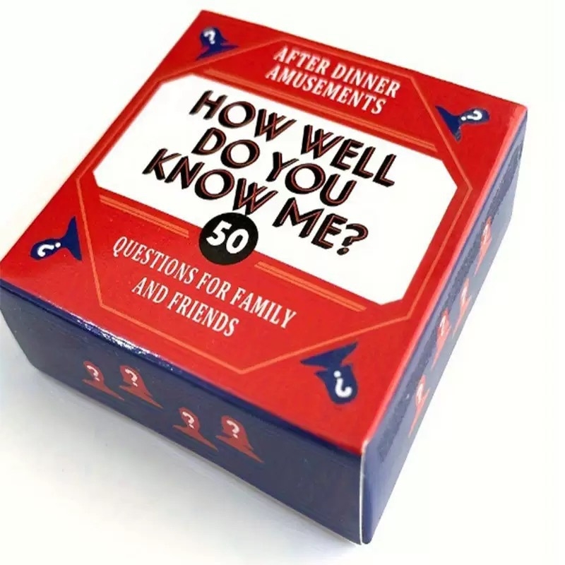 Društvena kartična igra za parove: Truth or Dare – How Well Do You Know Me; Papirnate karte, 14+