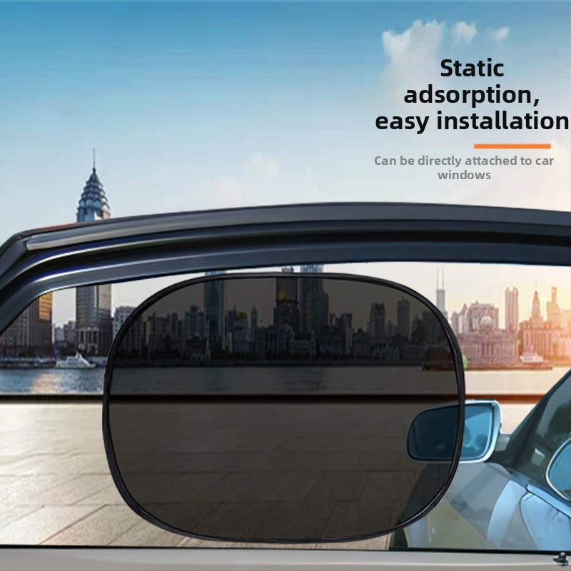 Κάλυμμα παραθύρου αυτοκινήτου για πλευρικά παράθυρα — PMMA, κατάλληλο για όλα τα μοντέλα, μίνιμαλ στυλ, τοποθέτηση με στατικό αυτοκόλλητο, προσαρμοσμένη επεξεργασία