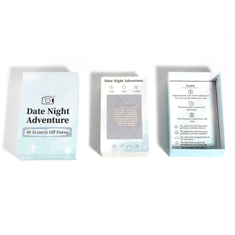 Date Night Adventure – Društvena igra kartica za parove, obiteljsko slavlje, zagonetni puzzle, kartice od laminiranog papira, uzrast 14+