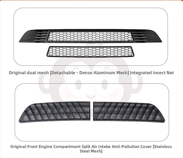 Tesla Model Y Mreža za prašinu i kukce za ulaz/izlaz zraka – plastični unutarnji dodatak, šifra proizvoda 007