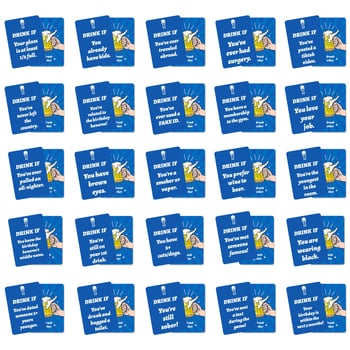 Karte za društvenu igru za zabavu — 50 karata, timska izgradnja, šarena kutija, za uzrast 15–35 godina