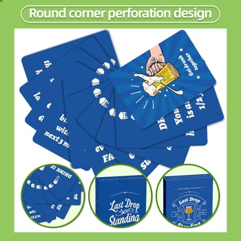 Karte za društvenu igru za zabavu — 50 karata, timska izgradnja, šarena kutija, za uzrast 15–35 godina