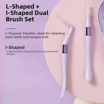 L-σχήματος interdental βούρτσα, μιας χρήσης, 18 τεμάχια, χειροκίνητος καθαρισμός