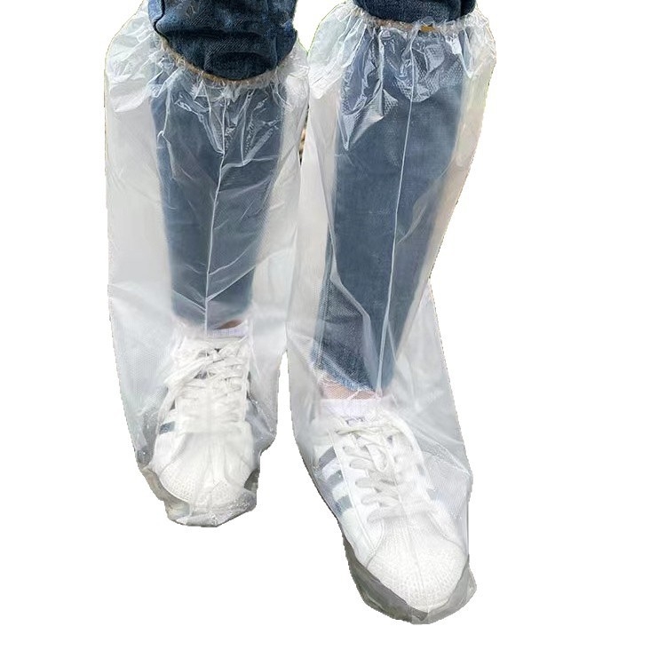 Κάλυμμα παπουτσιών για βροχή μίας χρήσης, αδιάβροχο, με υψηλό σωλήνα, για παιδιά και μαθητές, από πλαστικό