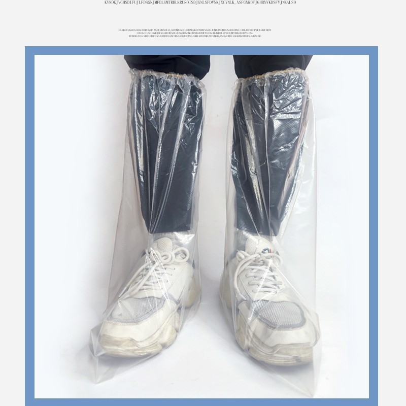 Κάλυμμα παπουτσιών για βροχή μίας χρήσης, αδιάβροχο, με υψηλό σωλήνα, για παιδιά και μαθητές, από πλαστικό