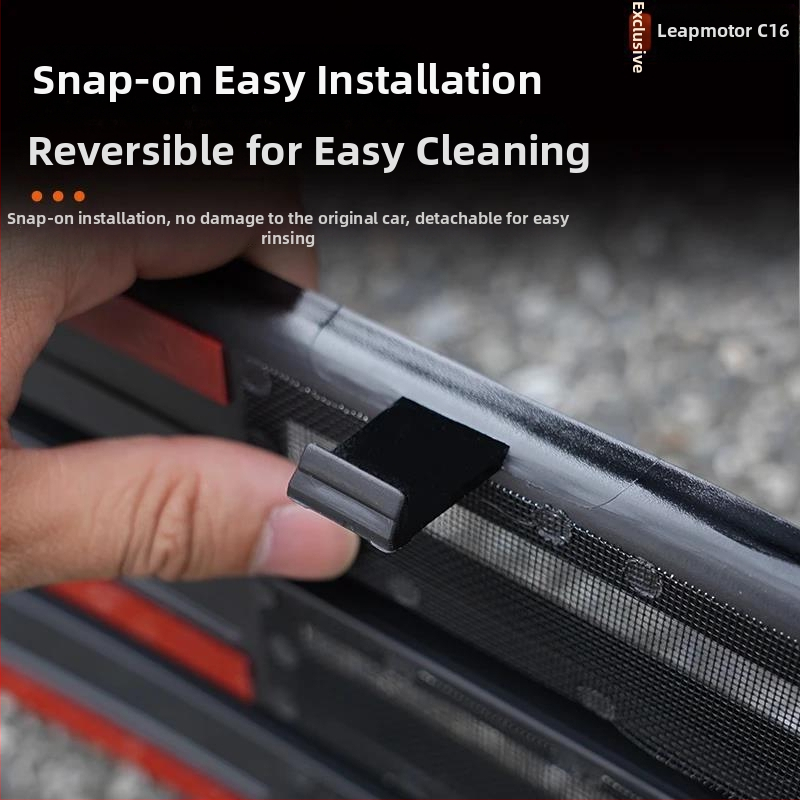 Защитен капак за радиатор от неръждаема стомана с предна мрежа против насекоми, съвместим с Leapmotor C16C10