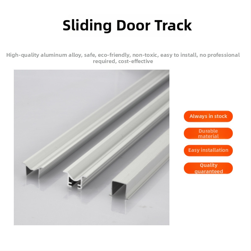 Vodilica kliznih vrata ormara — aluminijska legura, eloksirana površina, model B81, Jiashite, moderan minimalistički stil