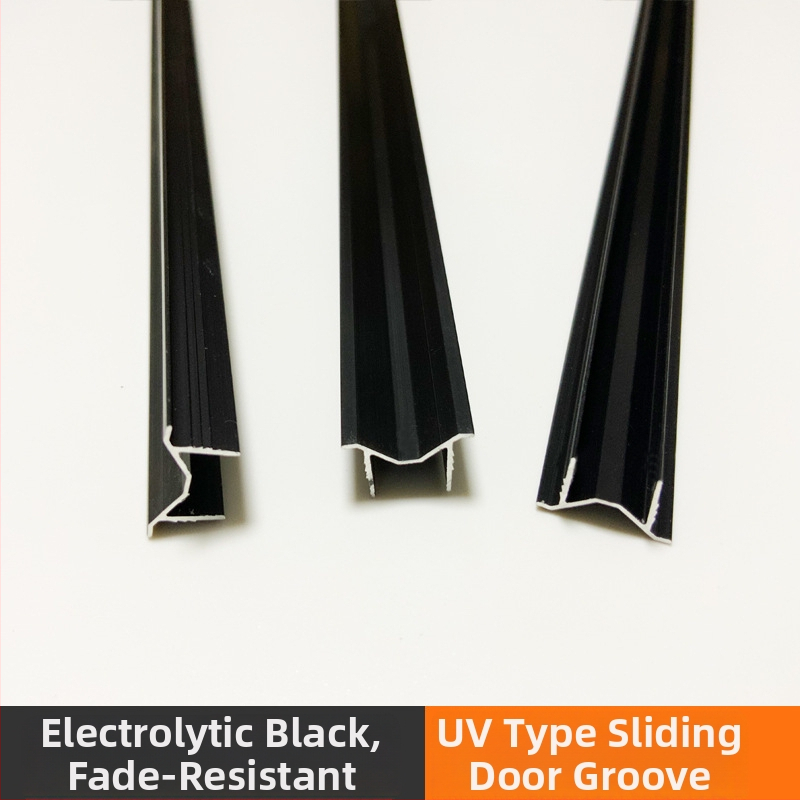 Vodilica kliznih vrata ormara — aluminijska legura, eloksirana površina, model B81, Jiashite, moderan minimalistički stil