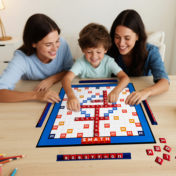Edukativna društvena igra matematike za djecu — Fast and Slow Fox Smart Math: puzzle, logičko razmišljanje, zbrajanje, oduzimanje, dijeljenje (od 6 godina)