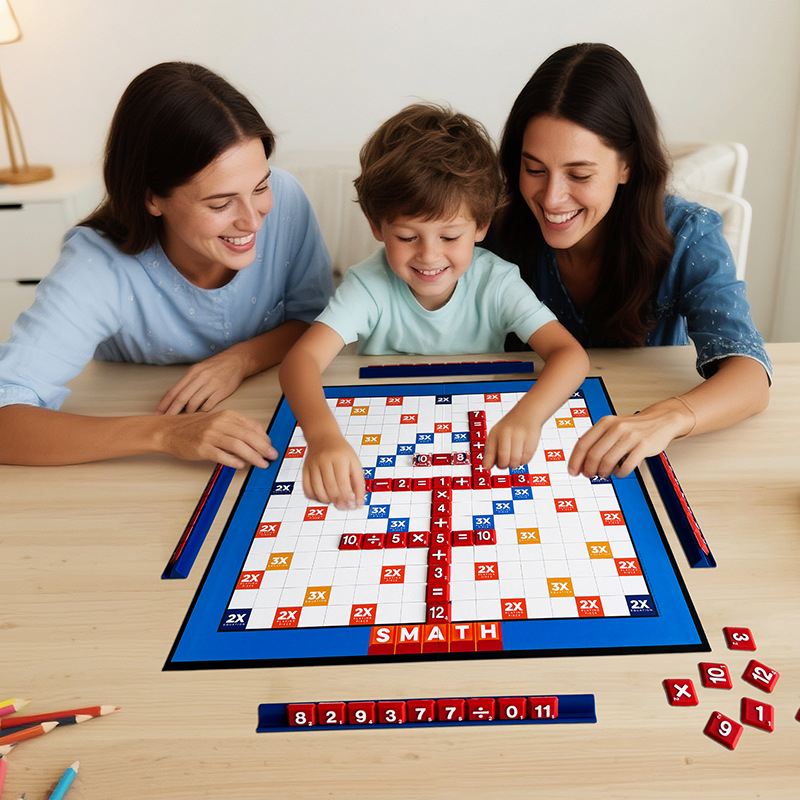 Edukativna društvena igra matematike za djecu — Fast and Slow Fox Smart Math: puzzle, logičko razmišljanje, zbrajanje, oduzimanje, dijeljenje (od 6 godina)