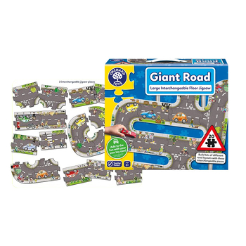 Orchard Toys Ogromna podna slagalica s cestom – Edukativna igračka za djecu 4–6 godina